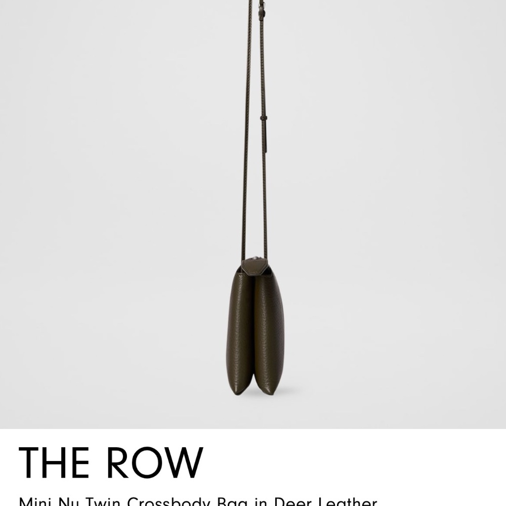 THE ROW Mini Nu Twin Crossbody Bag in Deer Leather